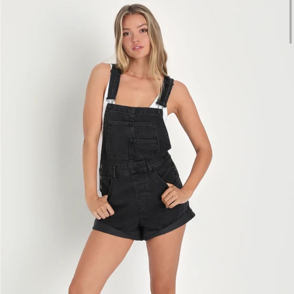 NWOT Ziggy Denim Washed Black Shortalls
